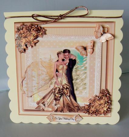 Winter Wedding in Gold Card Front Kit by Audrey Wilson