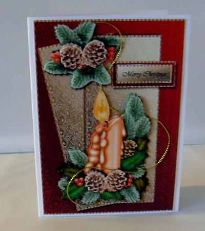 Classic Christmas Candle by Audrey Wilson