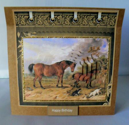 At the Farm Card, with Shaped Layers by Audrey Wilson