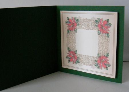 Christmas Red Poinsettias Matching 8in x 8in Insert Plate by Audrey Wilson