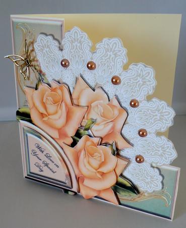Peaches & Cream Lace Fan - Edgy - Mini Kit by Audrey Wilson
