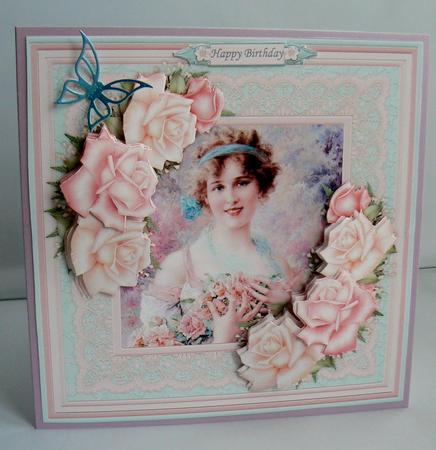 Collecting the Roses 8x8 Mini Kit & Decoupage by Audrey Wilson