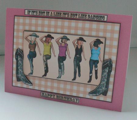 Line Dancing Ladies 2 by Audrey Wilson