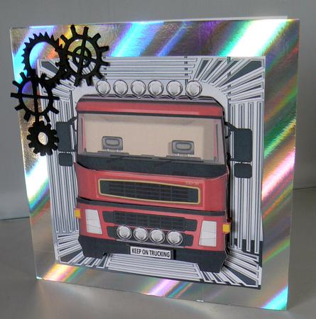 Keep on Trucking - Red Truck - Personalise for Any Age by Audrey Wilson
