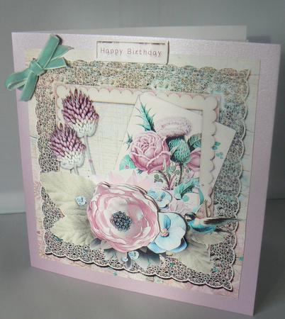 A Flower for You Cardtopper with Inlet 129 by Audrey Wilson