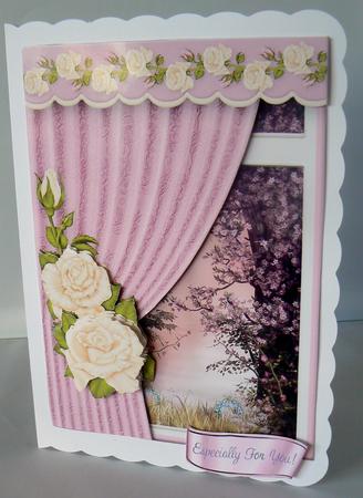 Room with a View - Cream Roses by Audrey Wilson