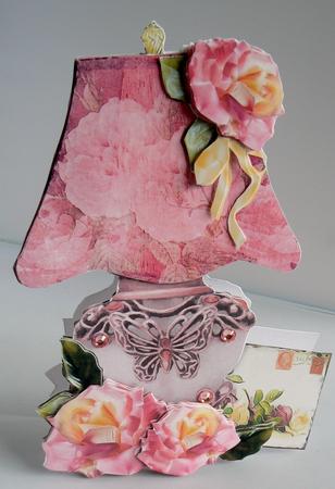 Pretty Things Shaped Card Mini-kit - Roses, Letter & Lamp by Audrey Wilson