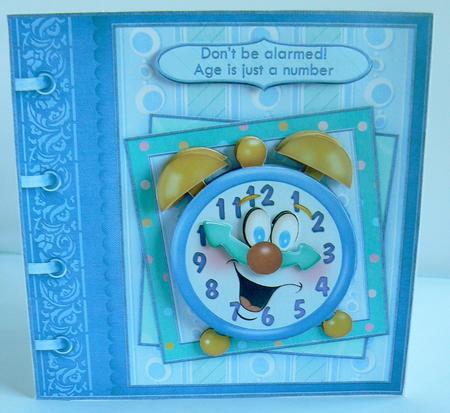 Don't Be Alarmed Retirement or Funny Birthday Decoupage by Audrey Wilson