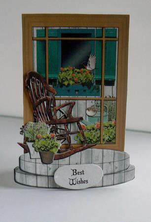 Country Rocker Pedestal Card Kit by Audrey Wilson