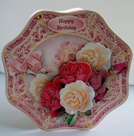 Mixed Roses Wavy Octagon Card Mini Kit by Audrey Wilson