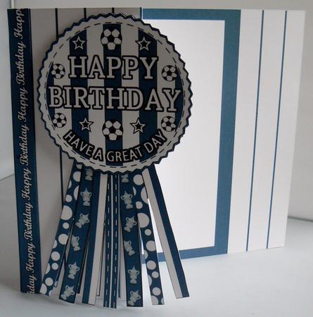 West Brom Rosette Over Edge All Ages Birthday Father's Day by Audrey Wilson