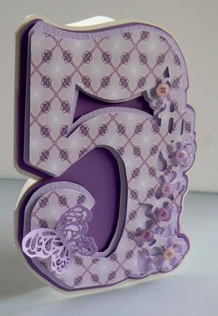 5th Birthday Card with Castle by Audrey Wilson