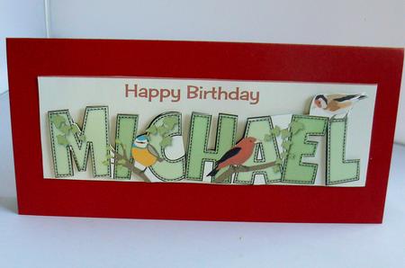 Garden Birds Michael Large Dl by Audrey Wilson