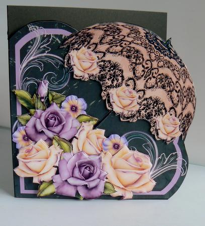 Shell Shaped Edgy - Vintage Parasol by Audrey Wilson