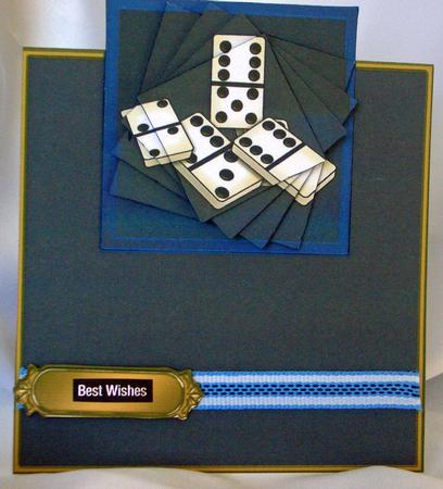 Dominoes No-hole Over the Edge N Spiral Pyramid by Audrey Wilson