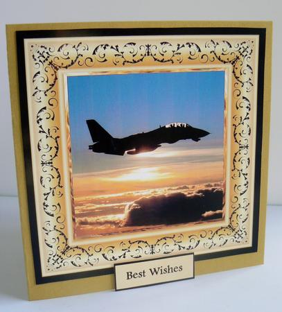 Planes Flying in Sunset Toppers with Sentiment Tags by Audrey Wilson
