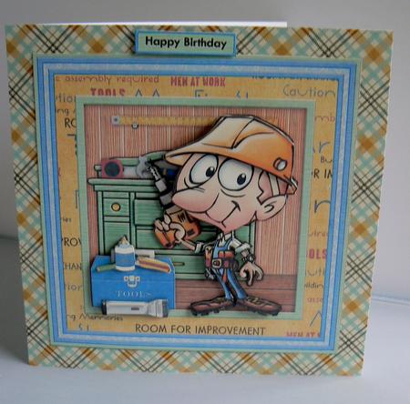 I Love My Power Tools 8x8 DIY Father's Day Birthday Mini Kit by Audrey Wilson