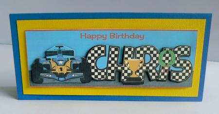 Formula 1 Chris Large Dl by Audrey Wilson