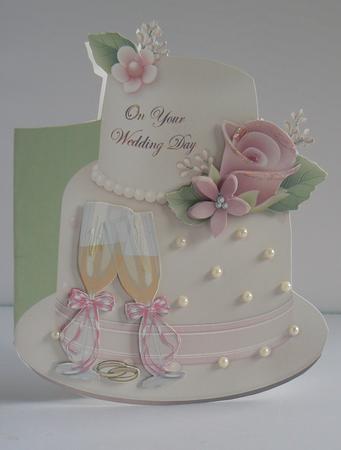 Cake and Champange Full Card by Audrey Wilson