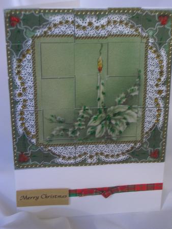 Pastel Poinsettia Lace 5inch 3D Paper Weaving Sheet by Audrey Wilson