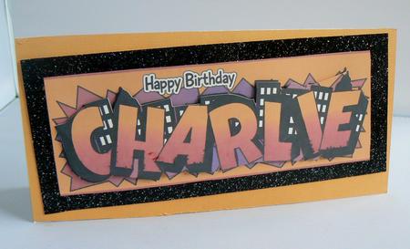 Urban Art Charlie Large Dl by Audrey Wilson