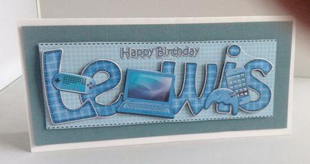 Birthday Lewis Gadgets & Gizmos Large Dl 3D Decoupage by Audrey Wilson