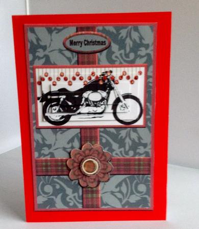 Tartan Motorbike Christmas Qs by Audrey Wilson
