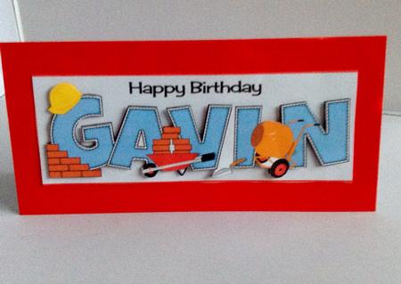 Bricklayer Gavin Large Dl by Audrey Wilson