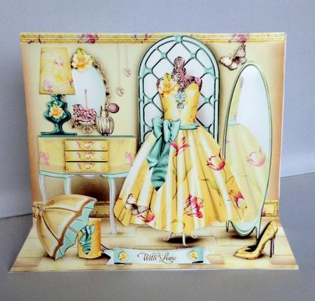 Yellow Dressing Room Card Kit by Audrey Wilson