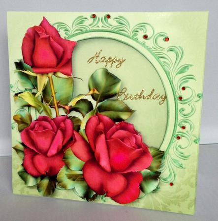 Red Tudor Roses by Audrey Wilson