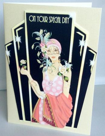Stunning Flapper Lady No 17 Mini Kit by Audrey Wilson