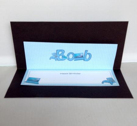 Large Dl Birthday Bob Gadgets & Gizmos Insert by Audrey Wilson