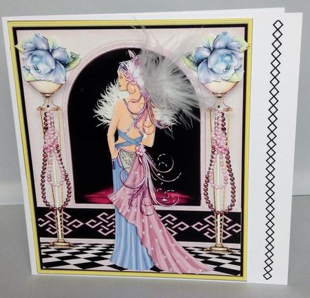 Stunning Flapper Lady No 18 Mini Kit by Audrey Wilson