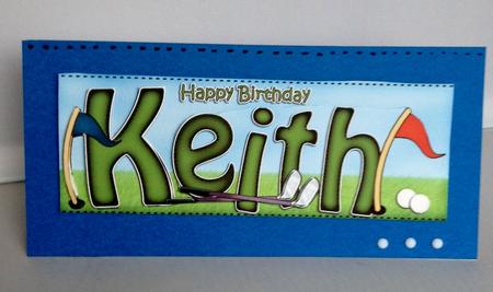 Large Dl Birthday Keith Quick Card N 3D Decoupage by Audrey Wilson