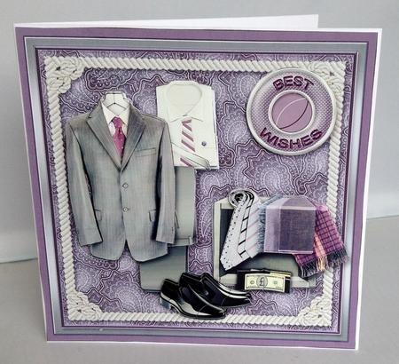 Clothes for Males 8in x 8in Decoupage Mini Kit by Audrey Wilson