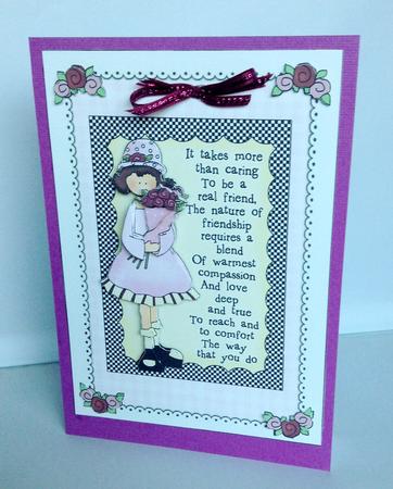 Special Friend Cheryl Seslar Decoupage by Audrey Wilson