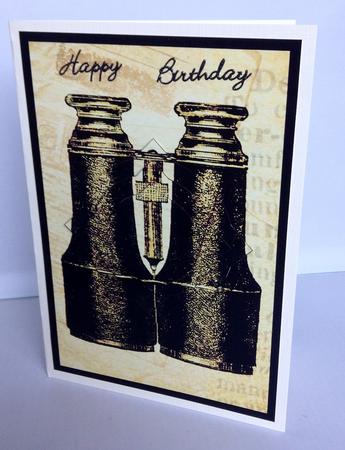 Vintage Binoculars Splendid Pyramid by Audrey Wilson