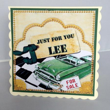 Green Car Lee Scallop Topper and Base by Audrey Wilson