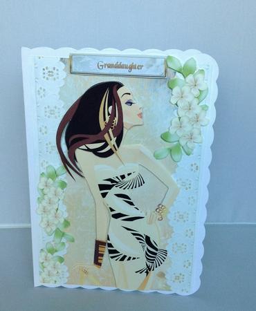Lady with Elegance with a Touch of Vintage with Lace, Flower by Audrey Wilson