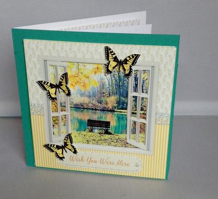 Watercolor Photo Window Card V9 by Audrey Wilson