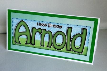 Large Dl Birthday Arnold & 3D Decoupage by Audrey Wilson