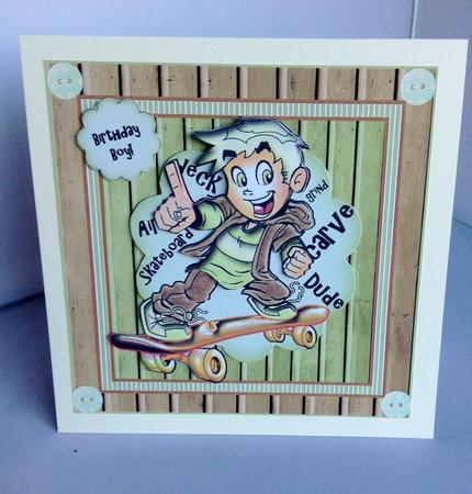 The Radical Boarder Card Front Kit by Audrey Wilson