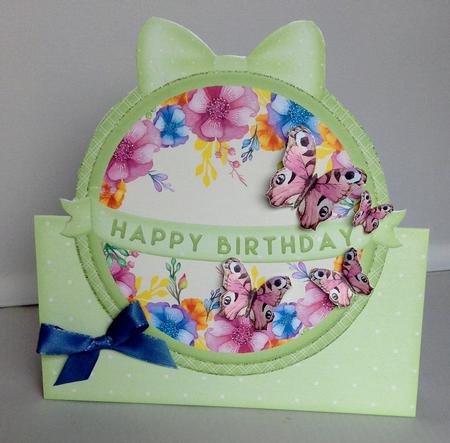 Over the Top Card Flower Soft Color 832 by Audrey Wilson