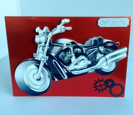 Angel of Hell Dude Harley Decoupage Sheet. by Audrey Wilson