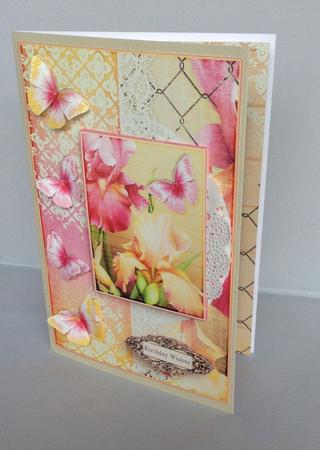 Cardtopper with Matching Envelope Iris 865 by Audrey Wilson