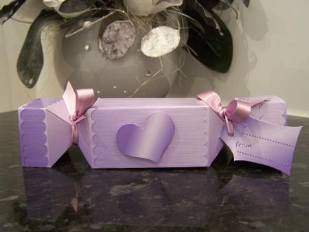 Metallic Cracker Shaped Treat or Favour Box by Audrey Rae