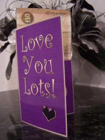 Love You Lots Lottery Wallet Card by Audrey Rae