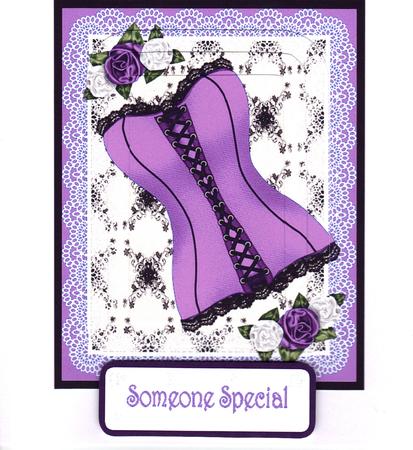 Lilac Valentines Corset Pyramage by Audrey Rae