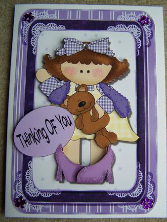 Pretty in Purple Topper by Audrey Rae