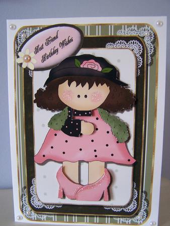 Pretty Woman in Pink Topper by Audrey Rae